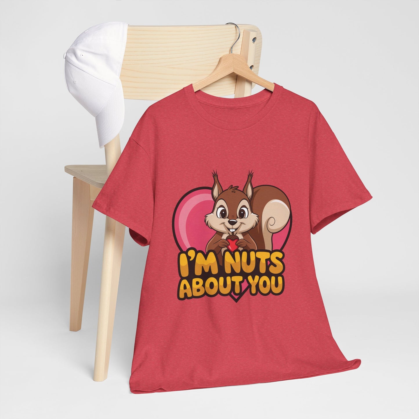 I’m Nuts About You Shirt, Funny Valentine Shirt, Squirrel Love T Shirt, Cute Animal Pun Tee, Valentine Gift For Him Her