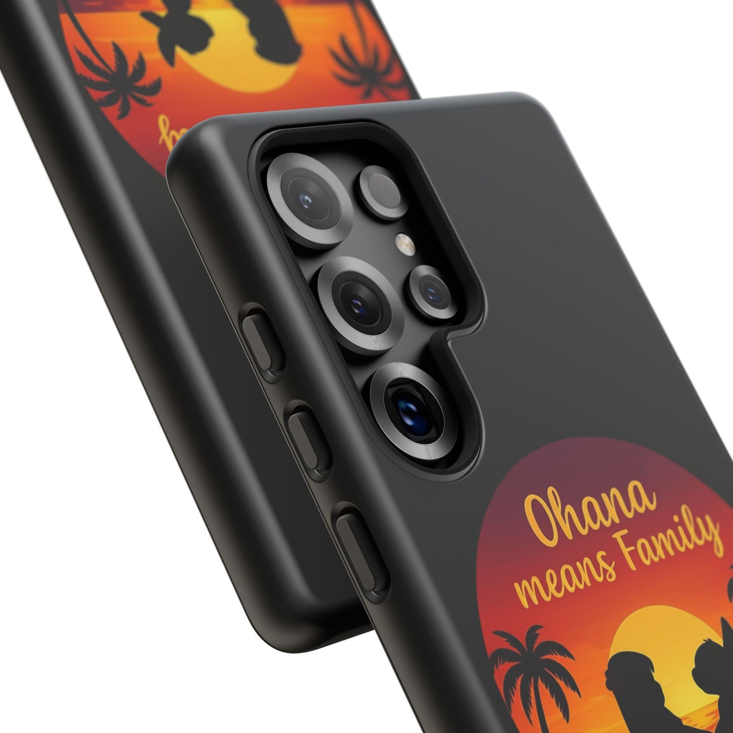 Ohana Means Family Samsung Case – Cute Hawaii Sunset Phone Cover – Lilo and Stitch-Inspired Gift – Protective Case for Galaxy S Series
