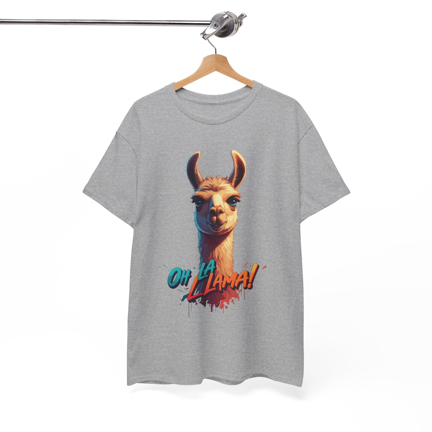 Oh la Llama Graphic Tee | Fun Llama T-Shirt, Cute Animal Lover Shirt, Llama Lover Gift, Quirky Party Tee, Trending Llama Fashion