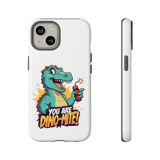 iPhone Case - Dino-Mite Pun Design