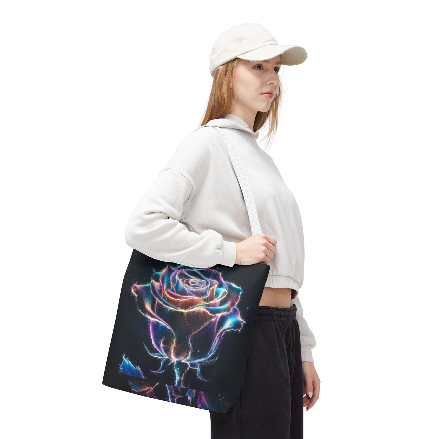 Glowing Rose Tote Bag