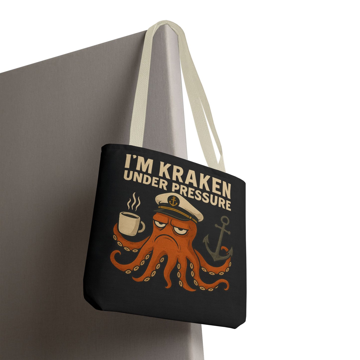 Stressed Octopus Tote Bag Nautical Bag Beach Tote Ocean Reusable Bag Seaside