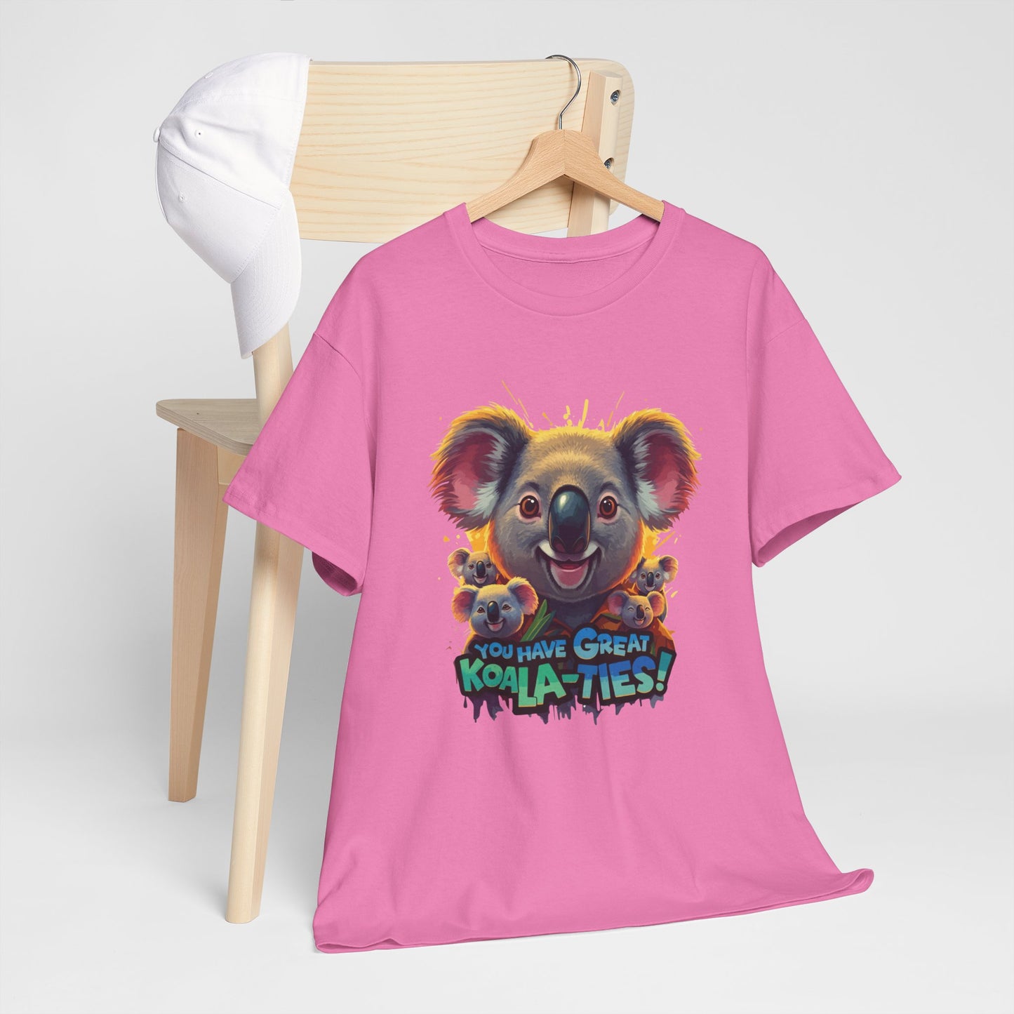 You Have Great Koala‑ties Tee – Cute Koala Pun T‑Shirt, Animal Lover Gift, Funny Wildlife Graphic, Unisex Casual Tee