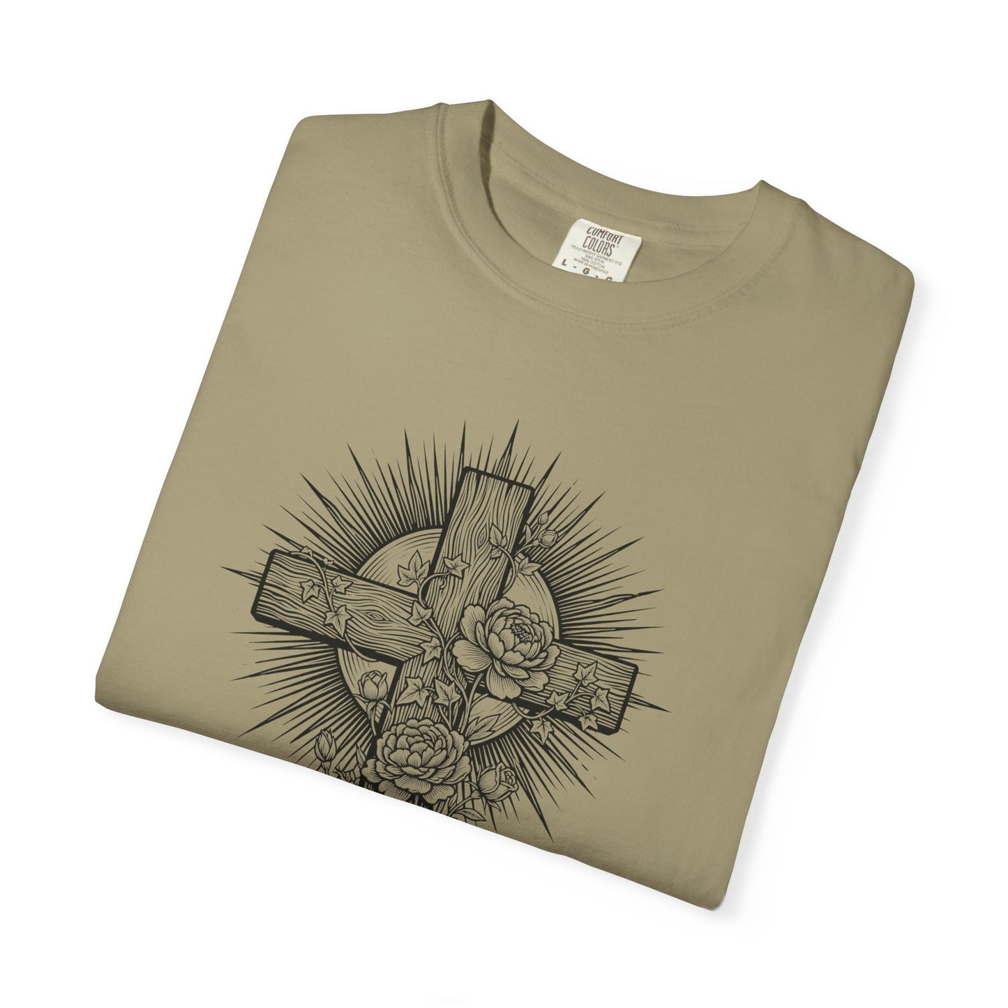 Christian Floral Cross Shirt, Boho Faith T-Shirt, Religious Botanical Tee, Wildflower Jesus Shirt, Easter Apparel, Christian Gifts