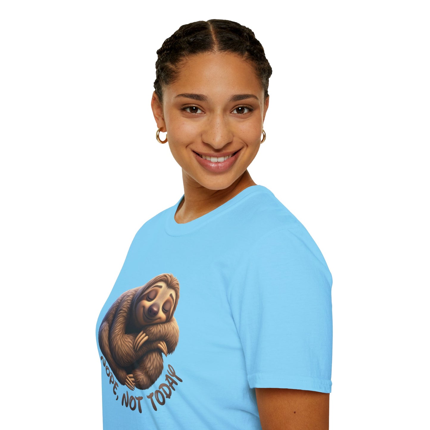 Nope Not Today Sloth T-Shirt, Funny Lazy Day Shirt, Cute Animal Lover Tee, Relaxed Humor Top, Chill Gift Idea For Men And Women