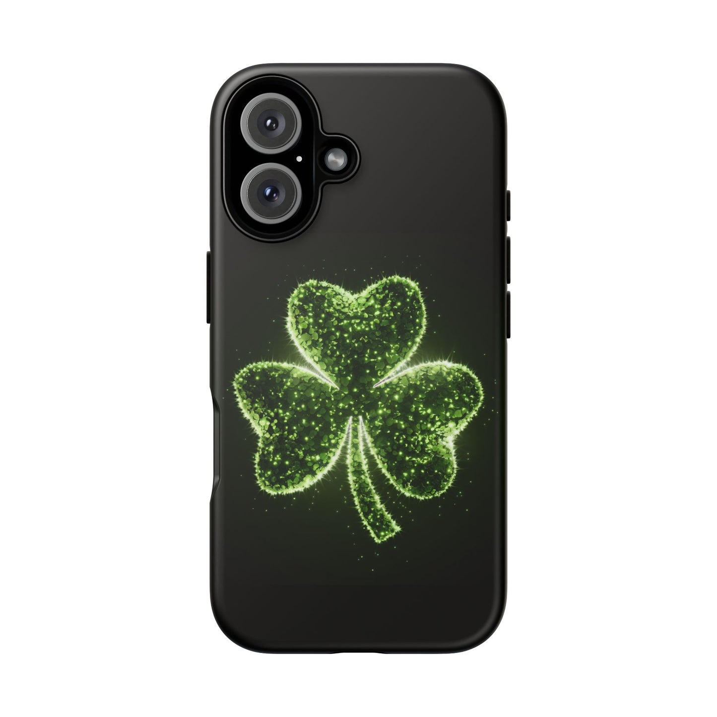 iPhone Tough Case - Shiny Shamrock Design
