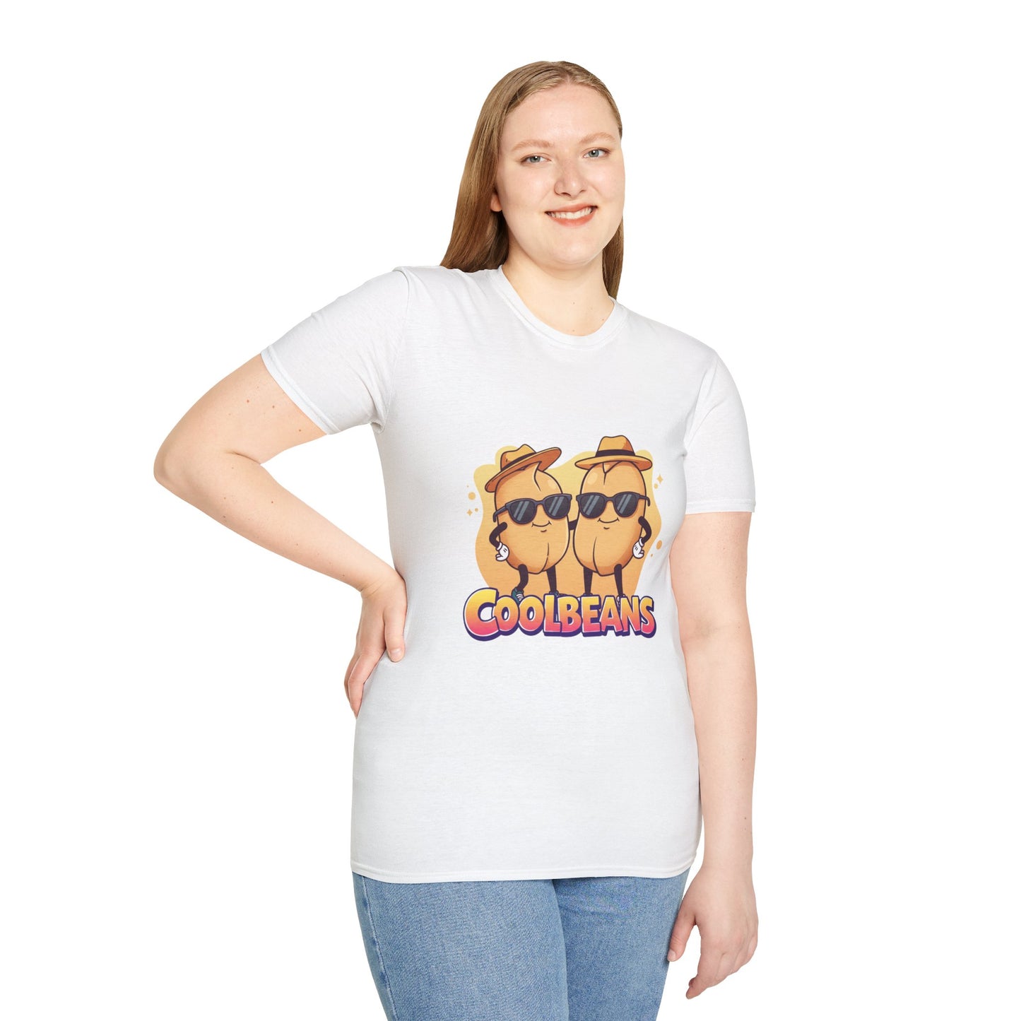 Cool Beans T-Shirt - Two Cooler-Than-Cool Beans With Sunglasses, Quirky Food-Pun Gift Tee for Him, Her or Besties - Perfect Humor and Style