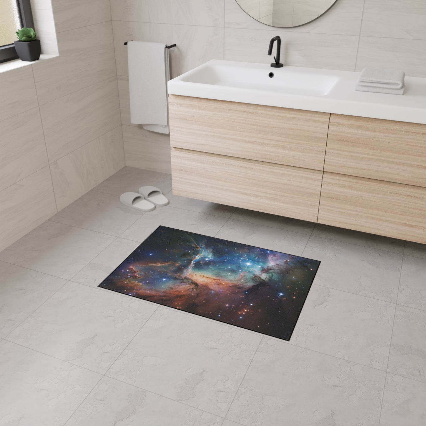Floor Mat Space Door Mat Cosmic Welcome Mat Galactic Floor Mat Starry Welcome Mat