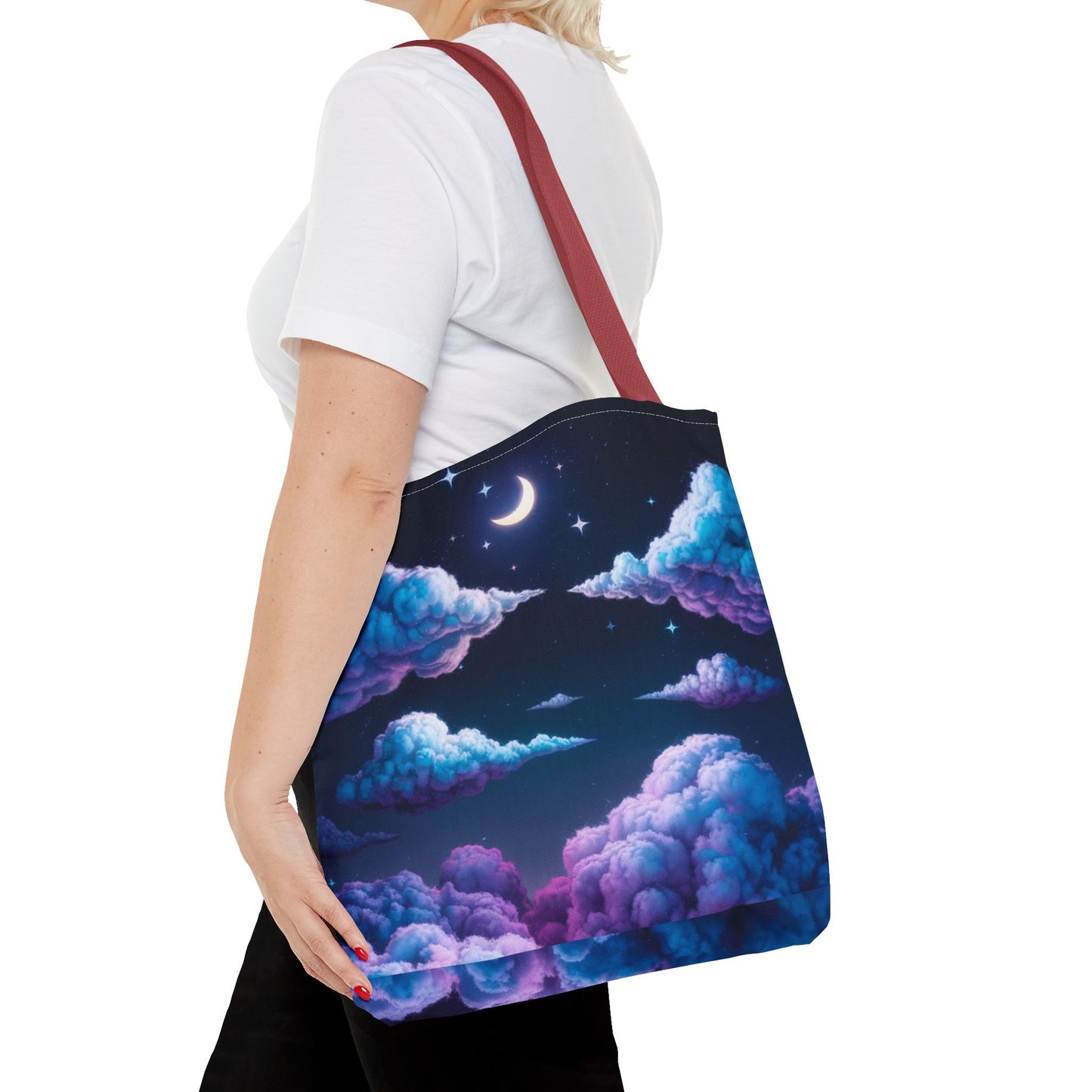 Dreamy Clouds & Moon Tote Bag