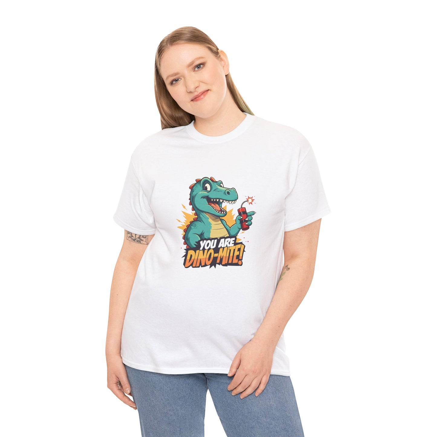 You Are Dino-Mite T-Shirt – Funny Dinosaur Graphic Tee | Cute T-Rex Shirt for Kids & Adults | Unisex Dino Lover Gift | Explosion Design