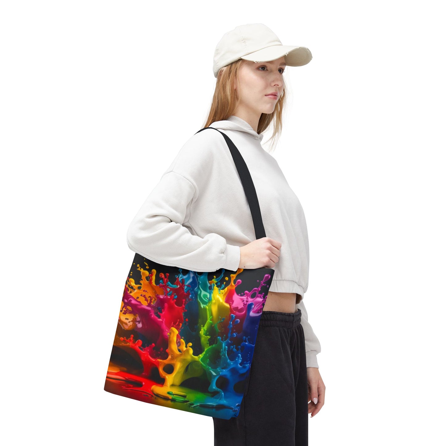 Colorful Splash Tote Bag - Vibrant Art for Every Occasion