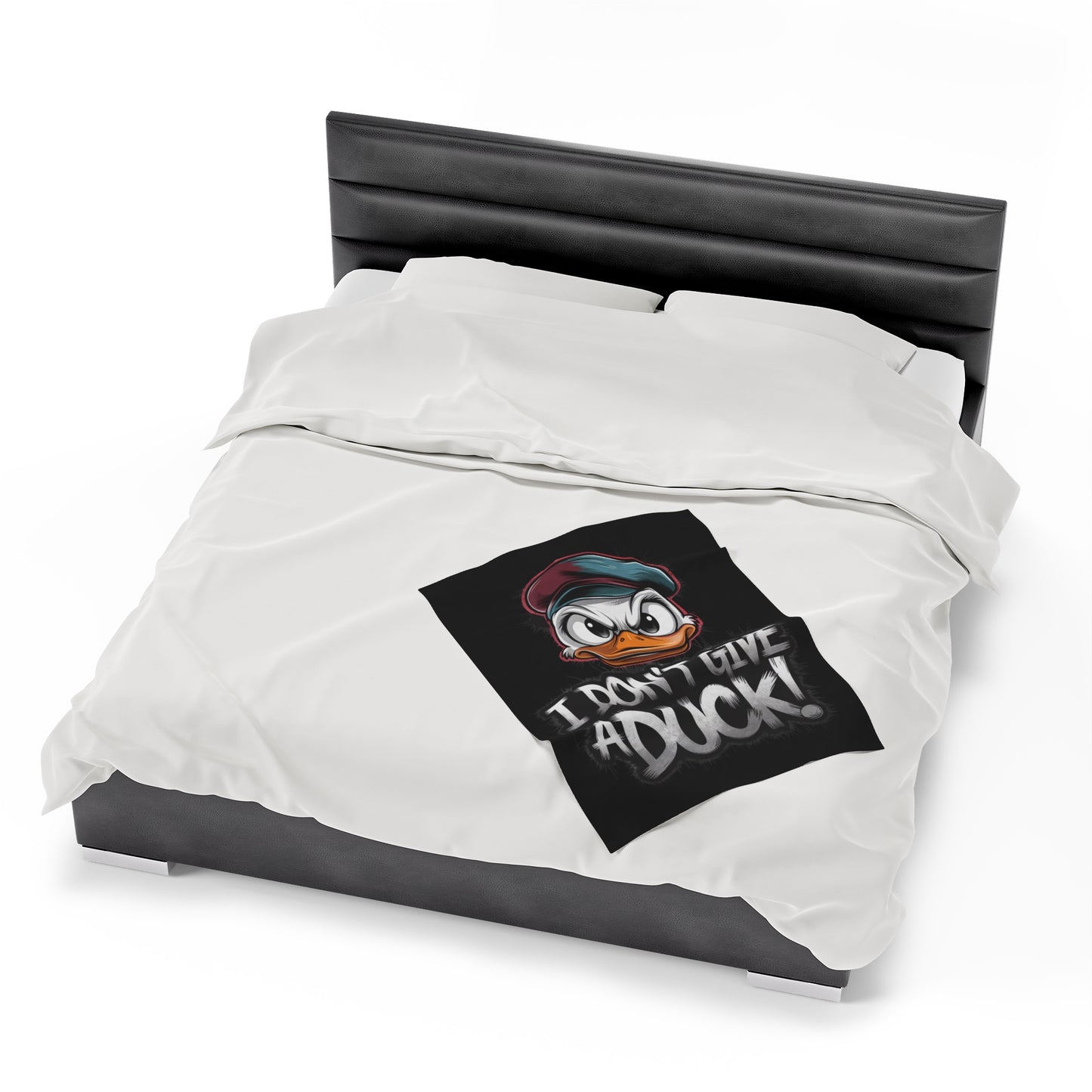 I Don't Give a Duck Angry Duck Blanket