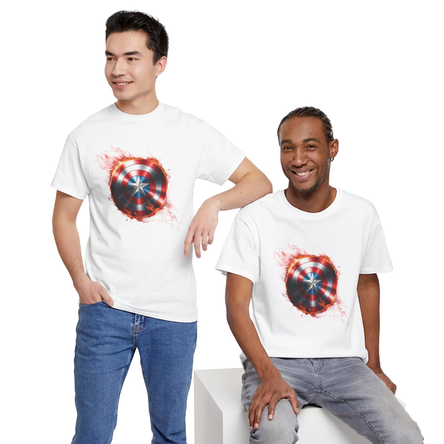Captain America Flame Tee