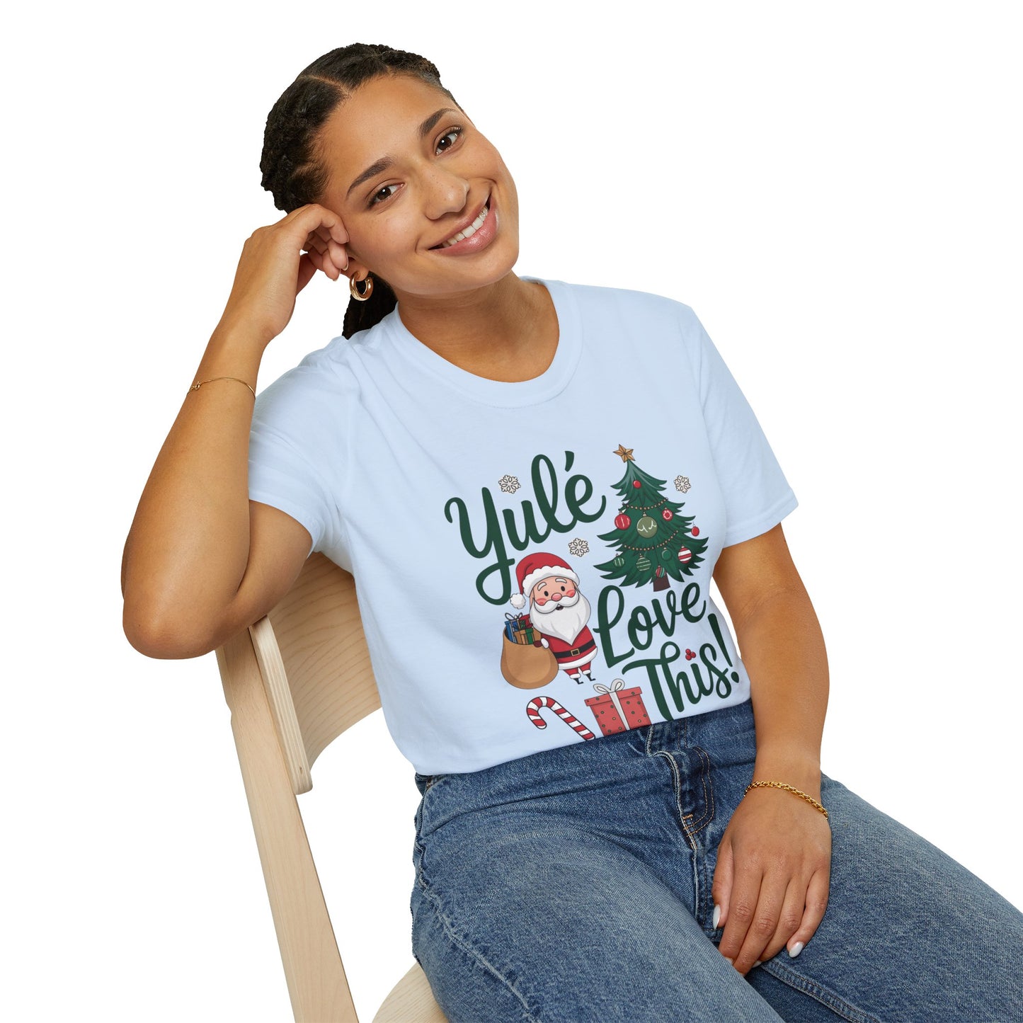 Yulé Love This Christmas T-Shirt, Funny Santa Holiday Tee, Cute Pun Xmas Shirt, Festive Unisex Top, Fun Gift For Friends And Family