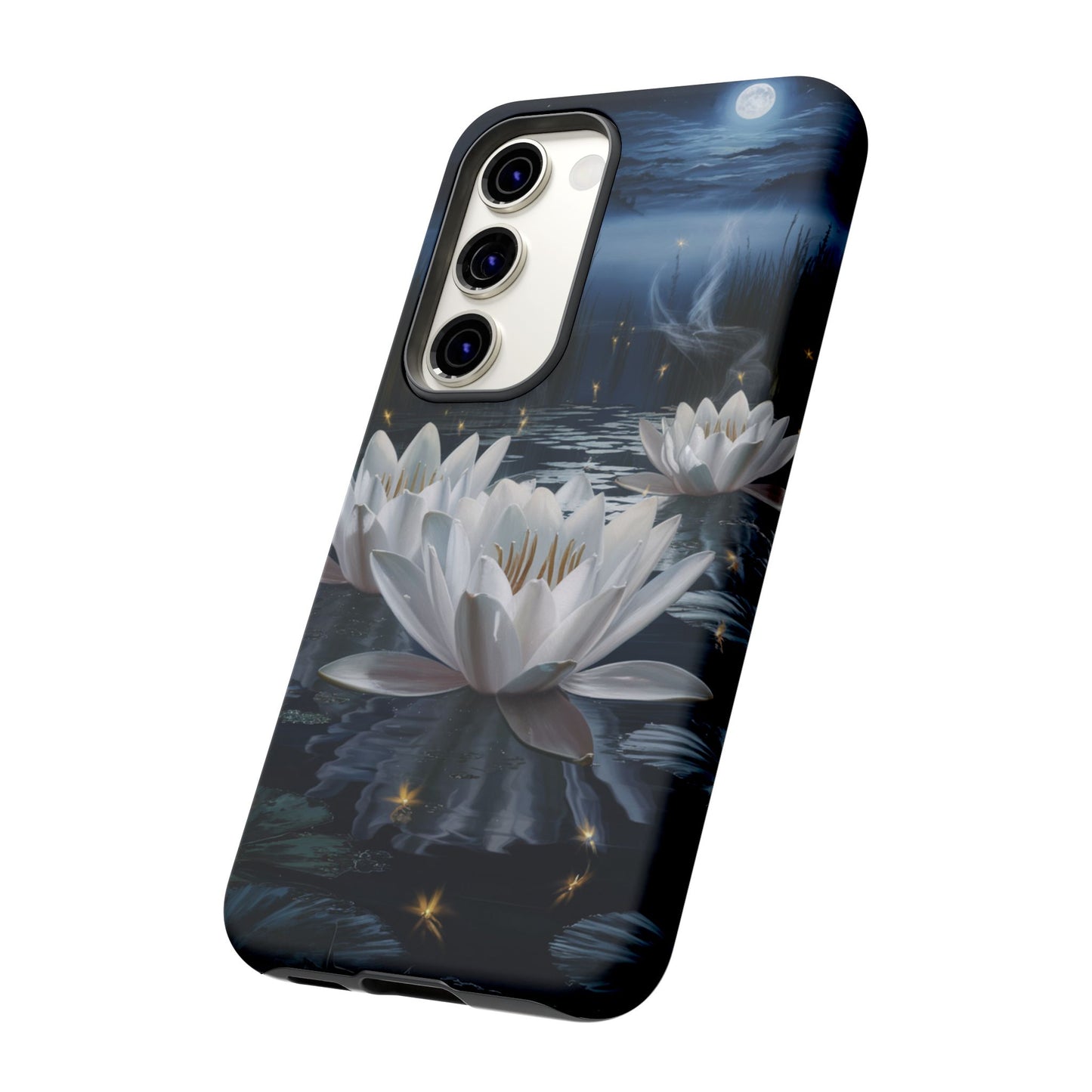 Samsung Galaxy Tough Case - Water Lillies Moonlit Sky Phone Cover