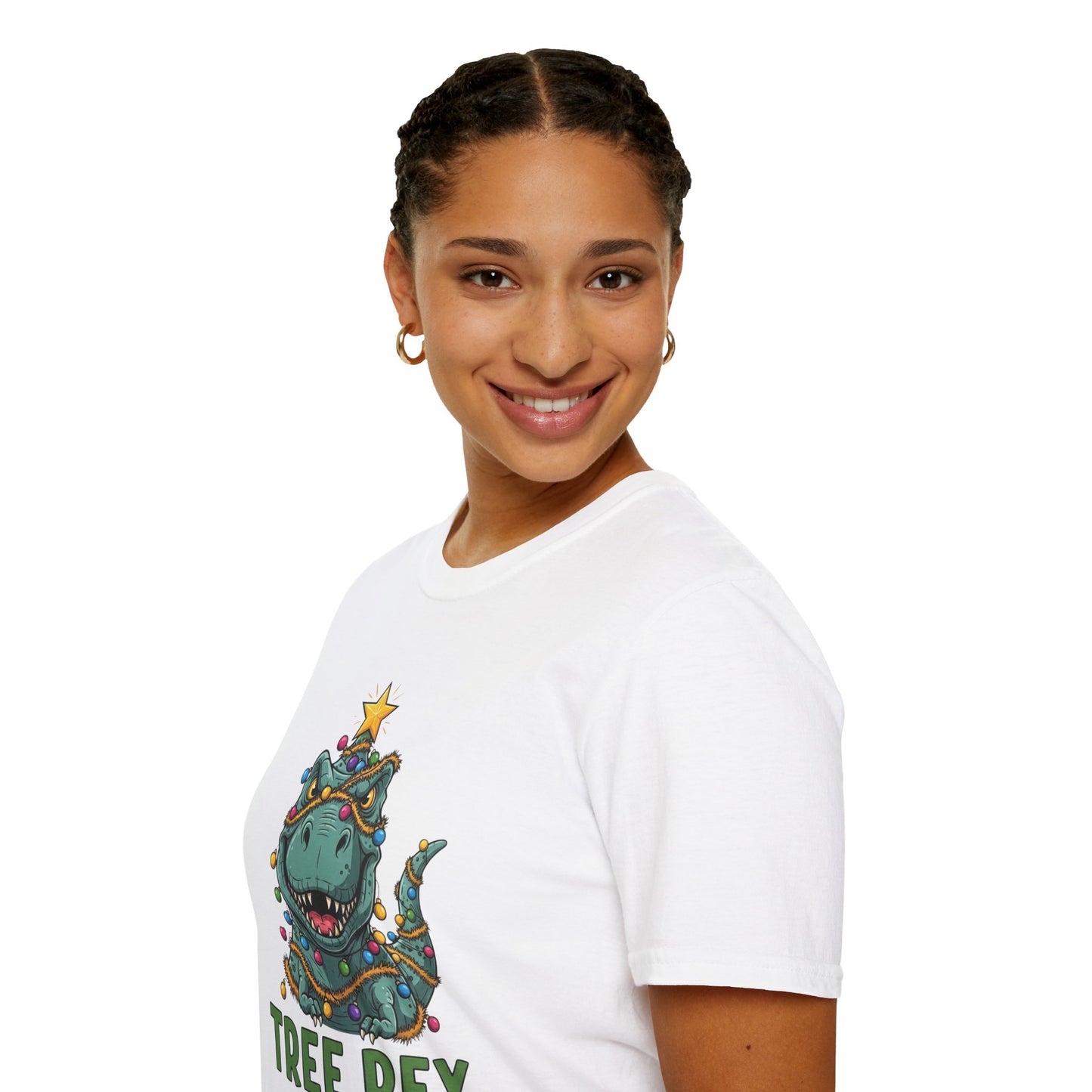 Tree Rex T-Shirt, Dinosaur Christmas Tee, Funny Holiday Dino Shirt, Tree Rex Dinosaur Xmas Graphic Tee, Cute Winter Gift Tee
