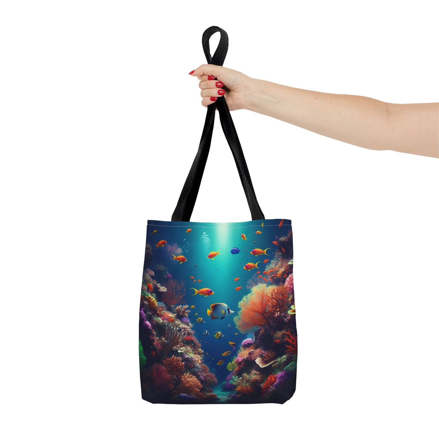 Coral Reef Illustrated Tote Bag