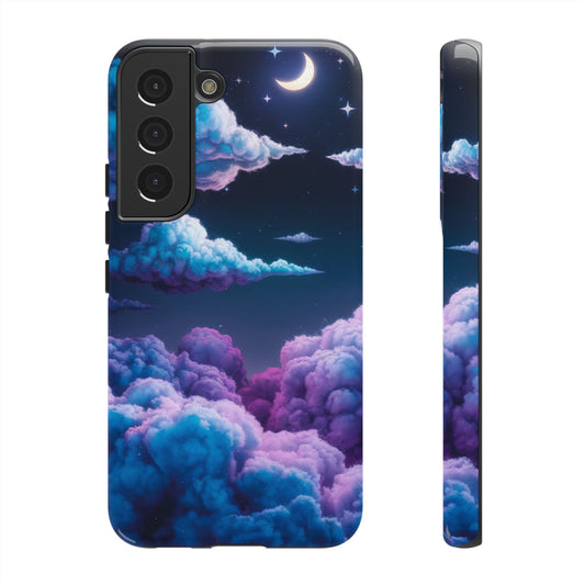 Dreamy Clouds & Moon Tough Samsung Galaxy Case