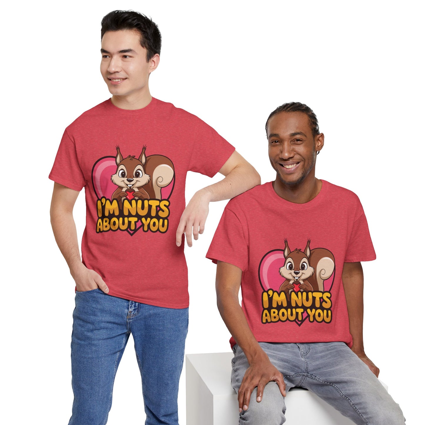 I’m Nuts About You Shirt, Funny Valentine Shirt, Squirrel Love T Shirt, Cute Animal Pun Tee, Valentine Gift For Him Her