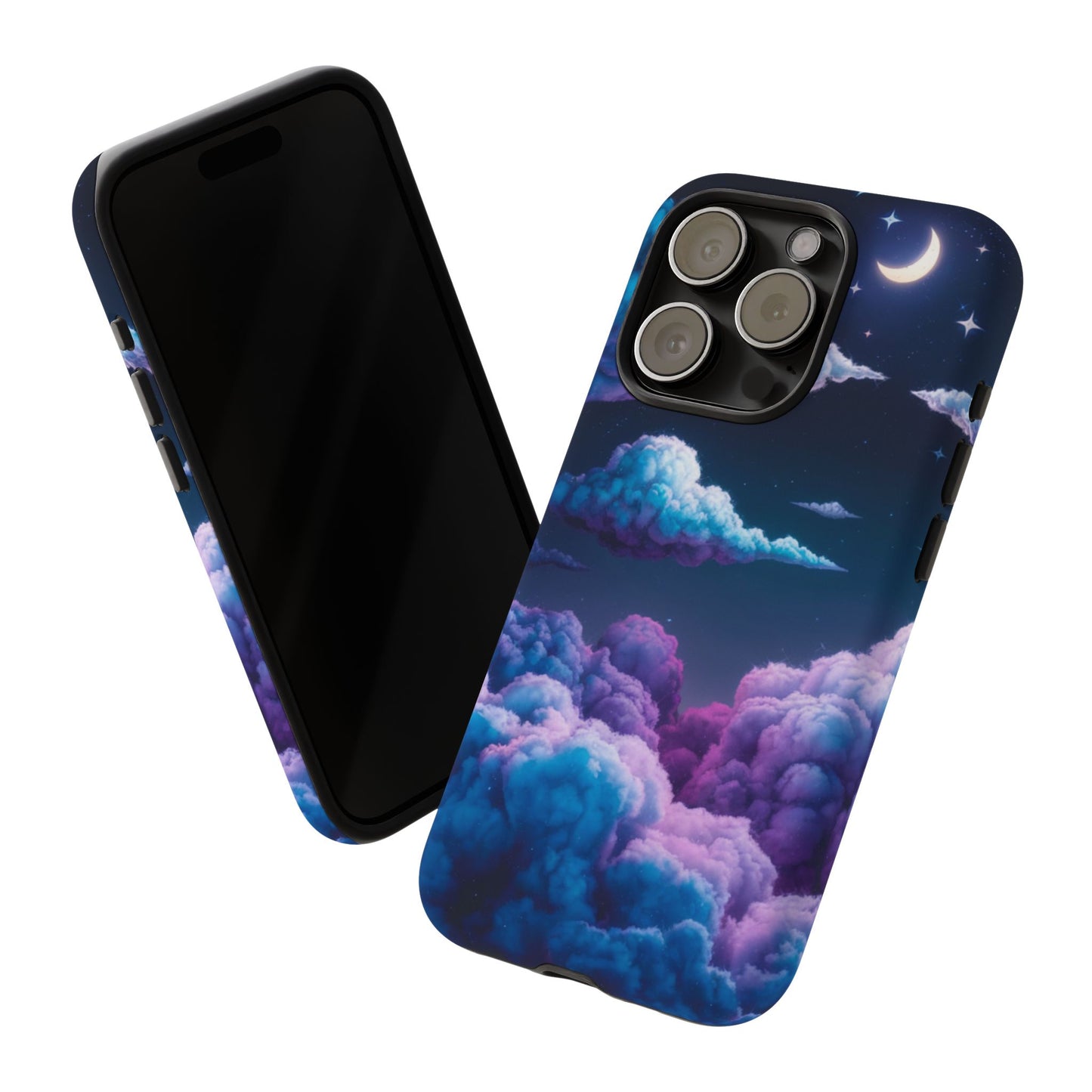 Dreamy Clouds & Moon Tough iPhone Case