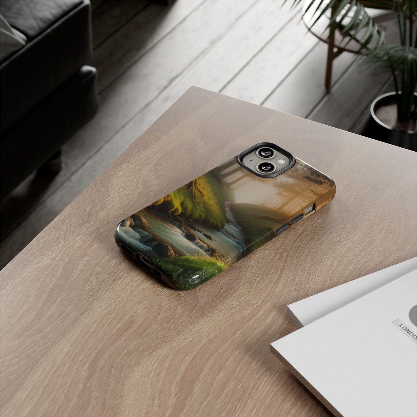 Nature Stream iPhone Case Forest Phone Case Stream iPhone Case Nature Phone Case
