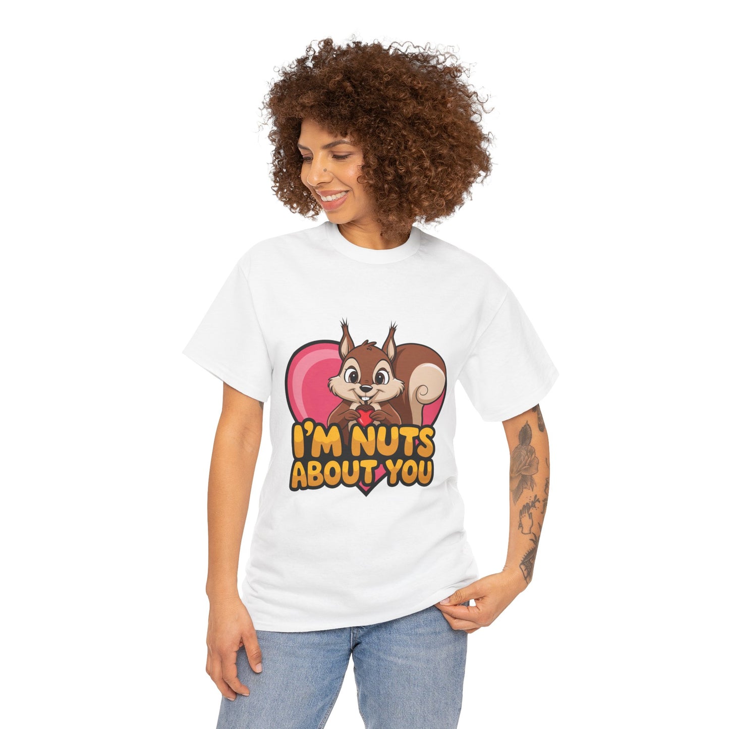 I’m Nuts About You Shirt, Funny Valentine Shirt, Squirrel Love T Shirt, Cute Animal Pun Tee, Valentine Gift For Him Her