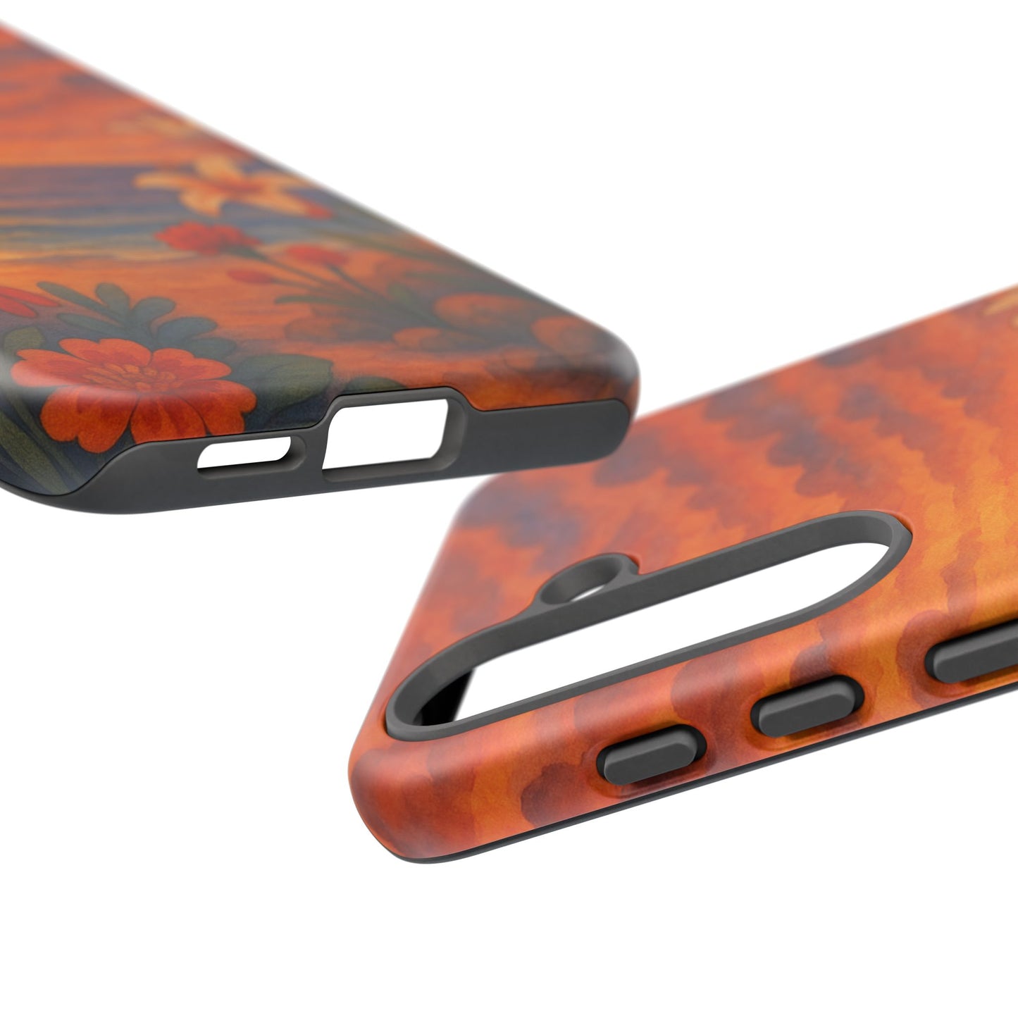 Samsung Case - Floral Ocean Sunset Watercolor Nautical Phone Case Beach Samsung Case Ocean Sunset Theme