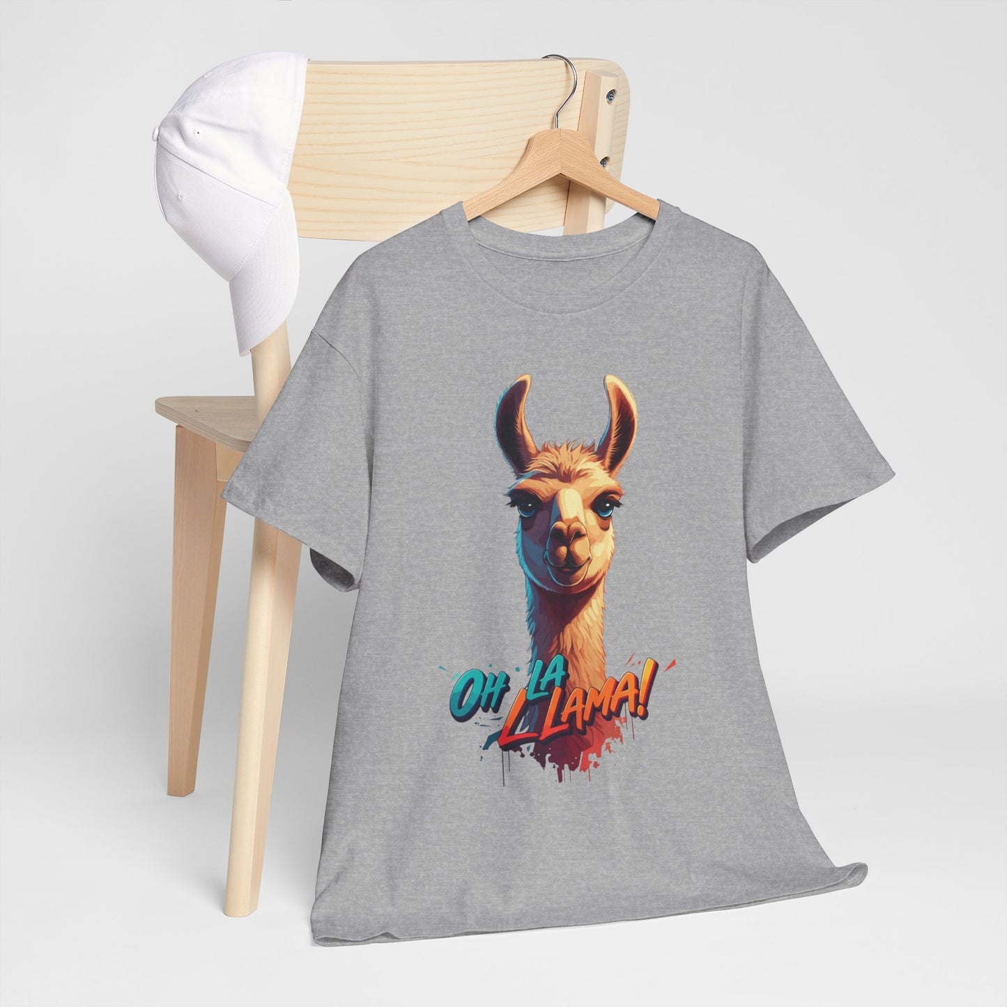 Oh la Llama Graphic Tee | Fun Llama T-Shirt, Cute Animal Lover Shirt, Llama Lover Gift, Quirky Party Tee, Trending Llama Fashion