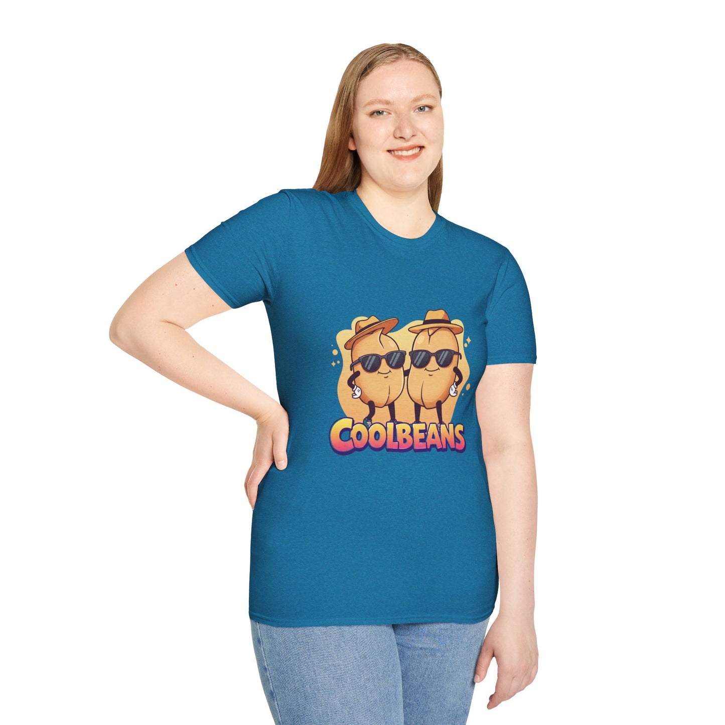 Cool Beans T-Shirt - Two Cooler-Than-Cool Beans With Sunglasses, Quirky Food-Pun Gift Tee for Him, Her or Besties - Perfect Humor and Style