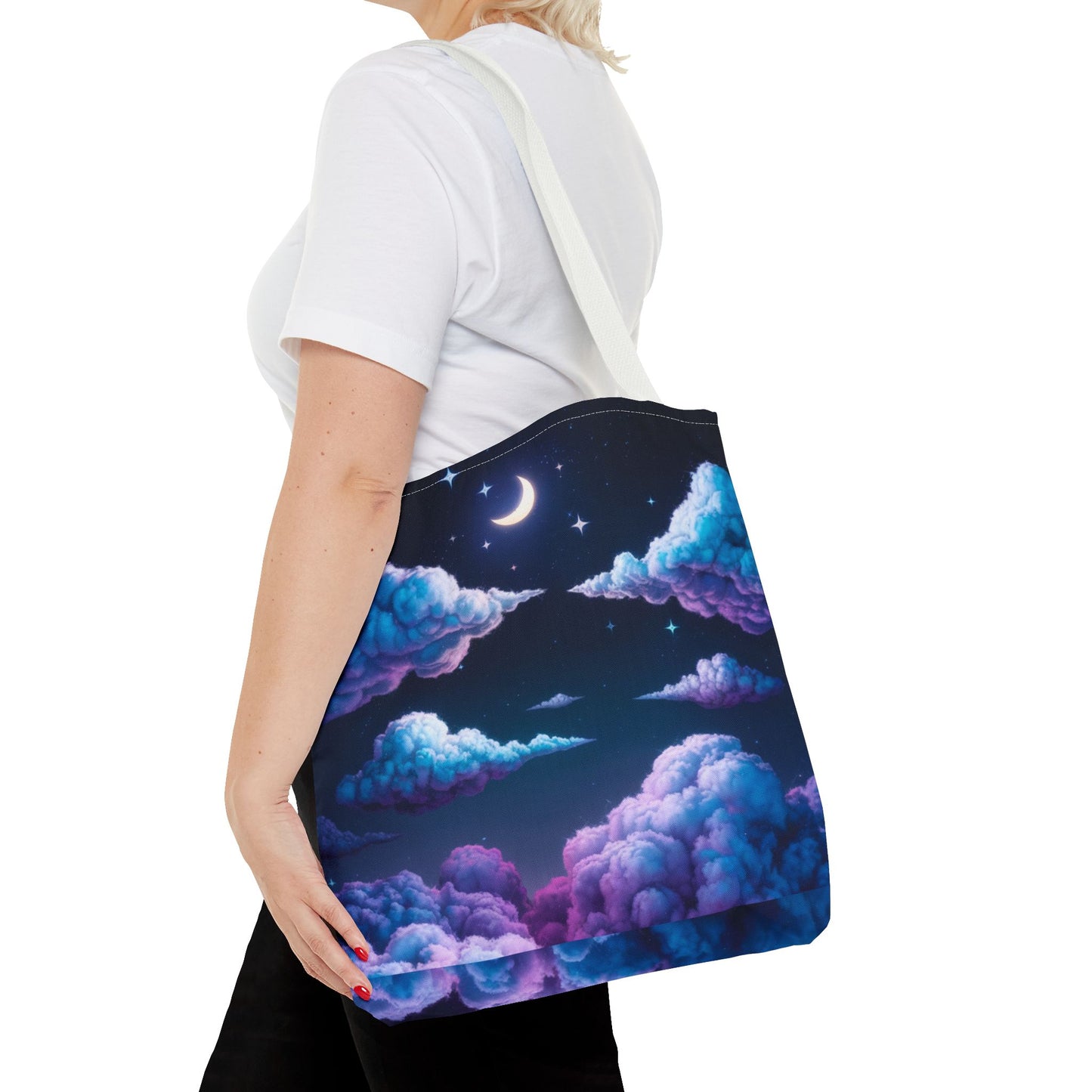 Dreamy Clouds & Moon Tote Bag