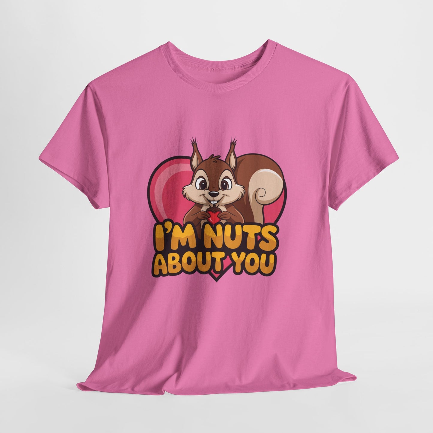 I’m Nuts About You Shirt, Funny Valentine Shirt, Squirrel Love T Shirt, Cute Animal Pun Tee, Valentine Gift For Him Her