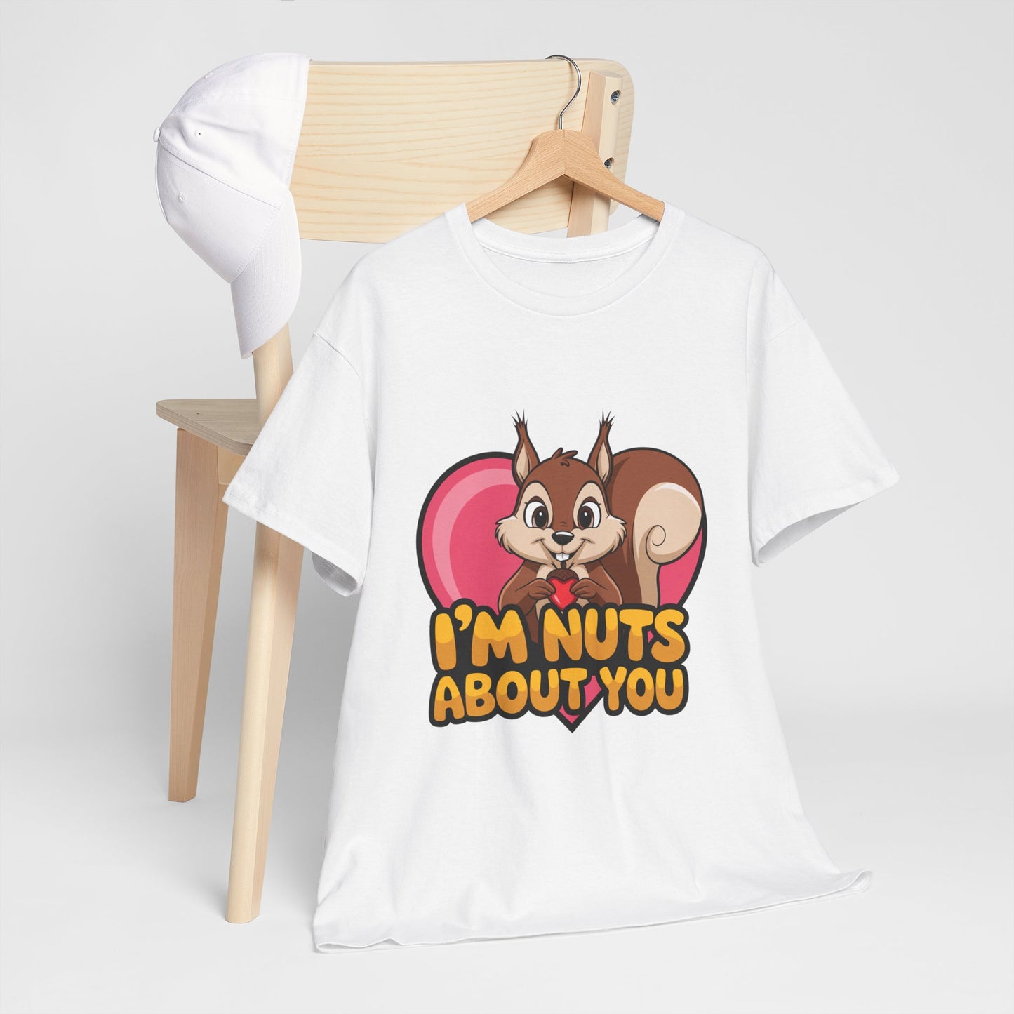 I’m Nuts About You Shirt, Funny Valentine Shirt, Squirrel Love T Shirt, Cute Animal Pun Tee, Valentine Gift For Him Her
