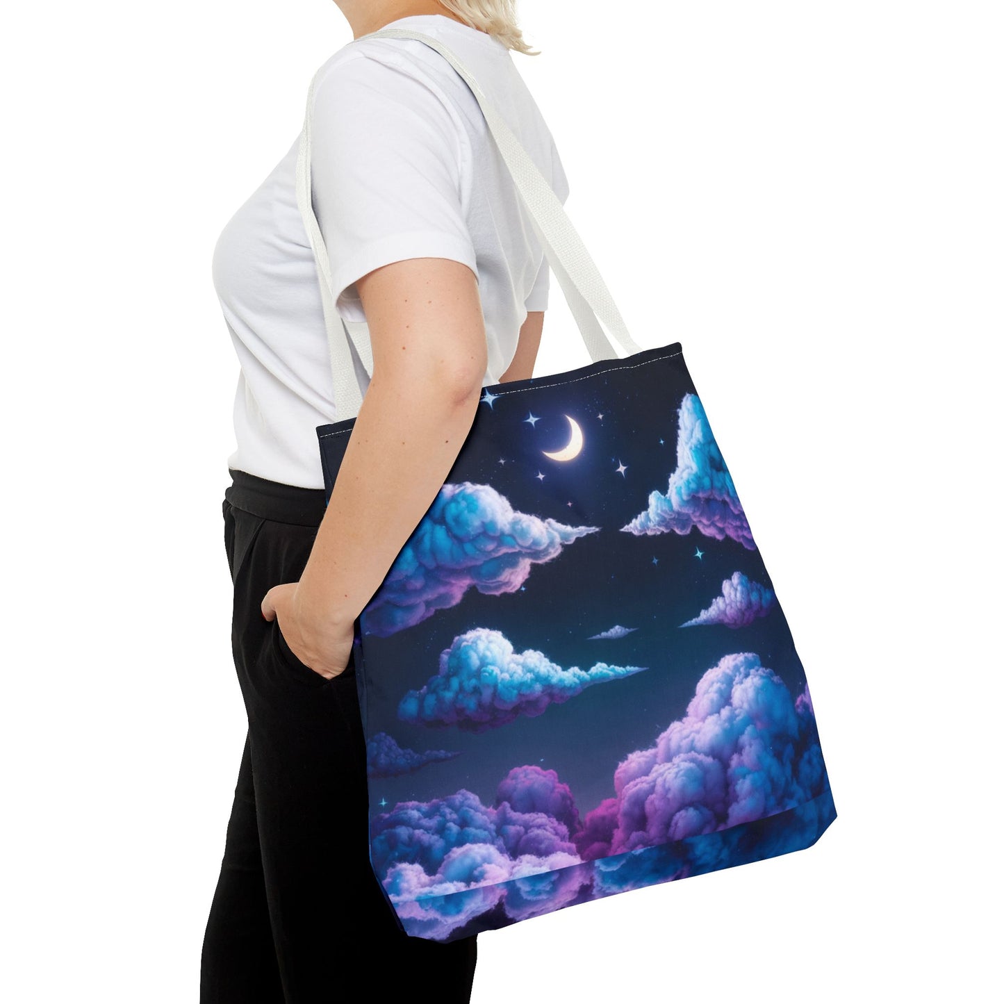 Dreamy Clouds & Moon Tote Bag