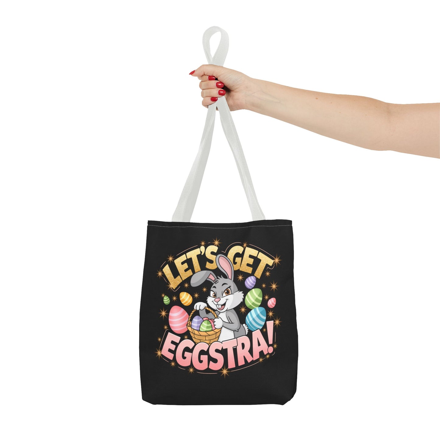 Easter Bunny Tote Bag - 'Leg's Get Eggstra'
