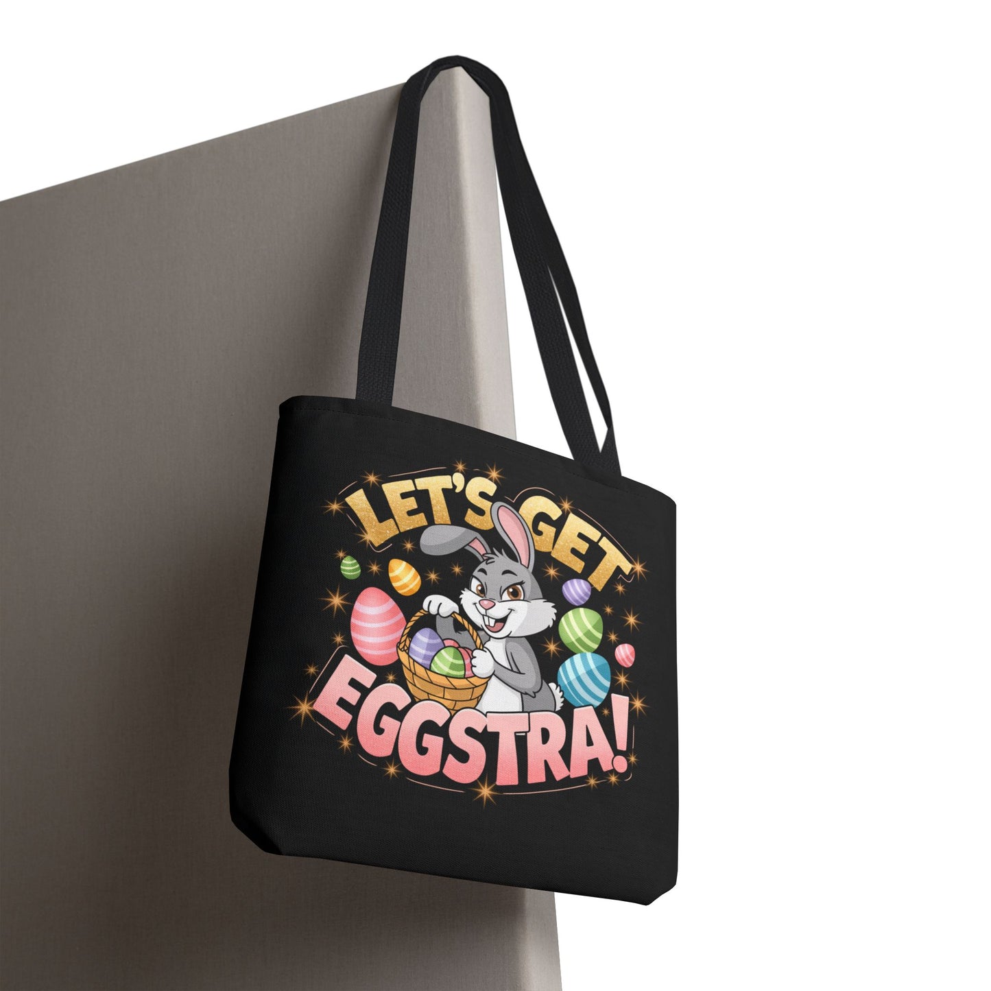 Easter Bunny Tote Bag - 'Leg's Get Eggstra'