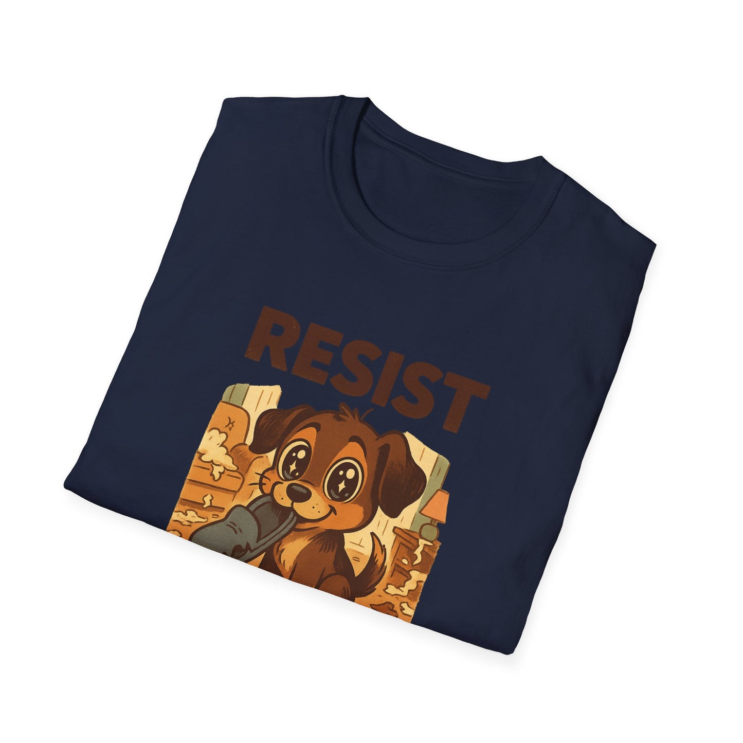 Resist the Puppy Eyes Dog Tee - Cute Puppy Eyes Graphic T-Shirt for Dog Lovers, Funny Pet Gift Shirt, Unisex Animal Lover Tee
