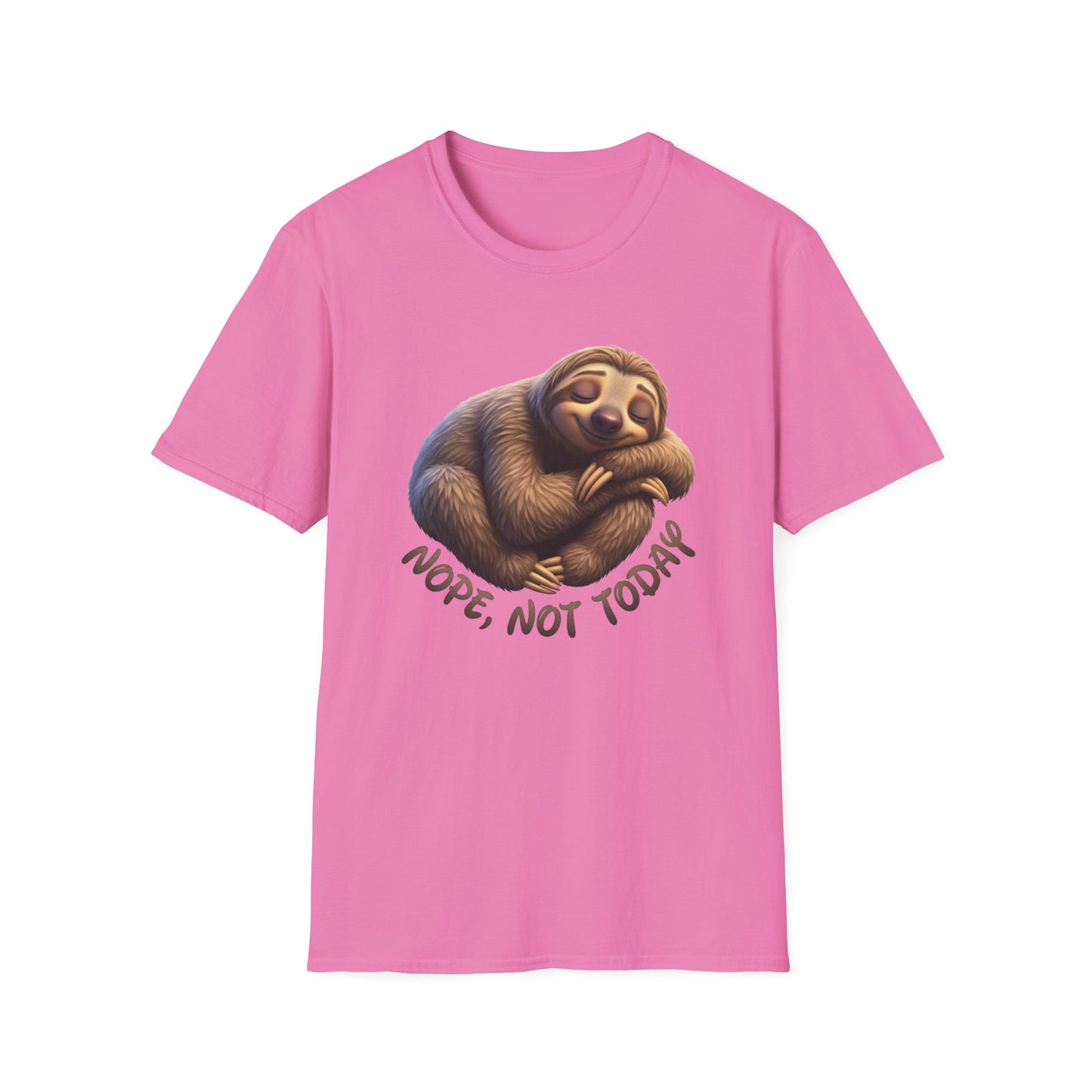 Nope Not Today Sloth T-Shirt, Funny Lazy Day Shirt, Cute Animal Lover Tee, Relaxed Humor Top, Chill Gift Idea For Men And Women