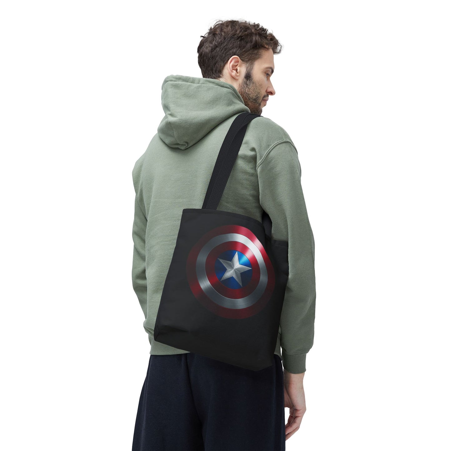 Heroic Shield Tote Bag - Stylish Marvel-Inspired Carryall for Fans