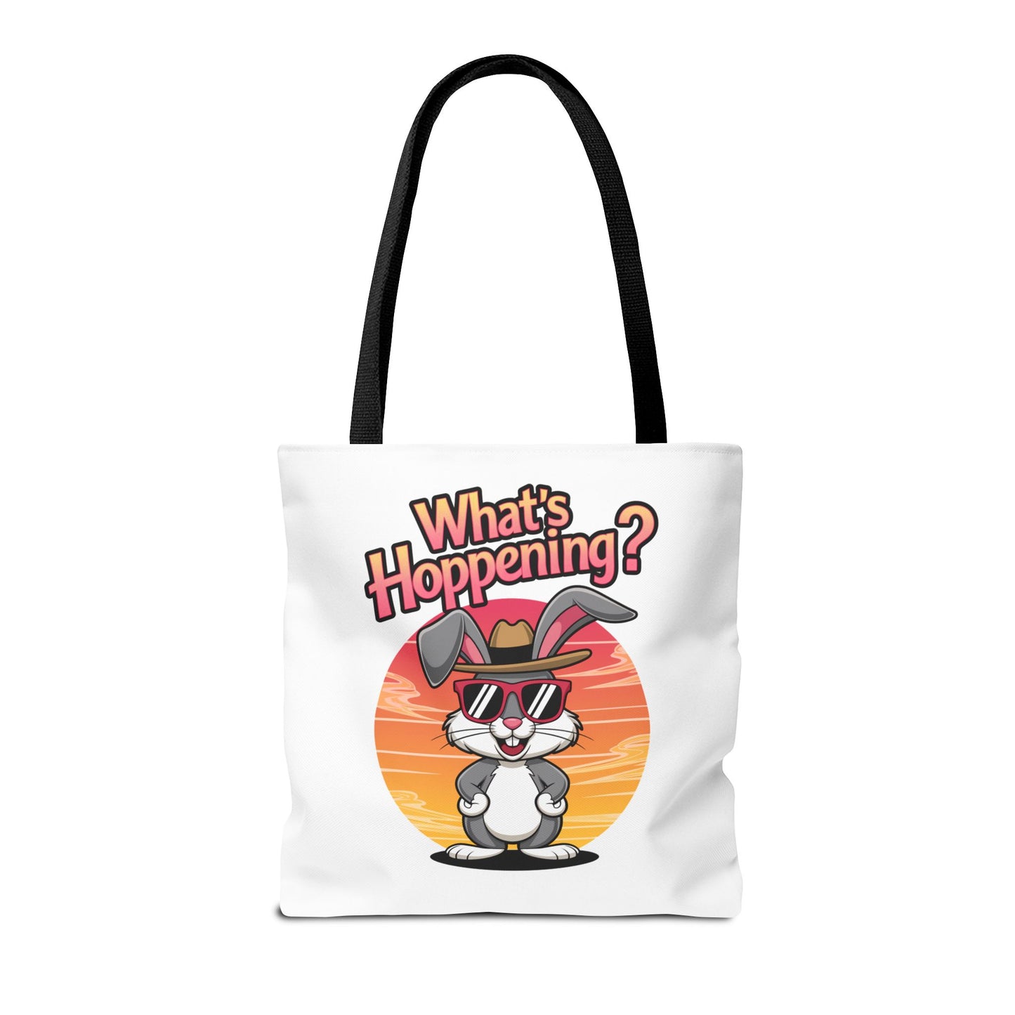 Bunny Tote Bag - 'What's Hoppening'