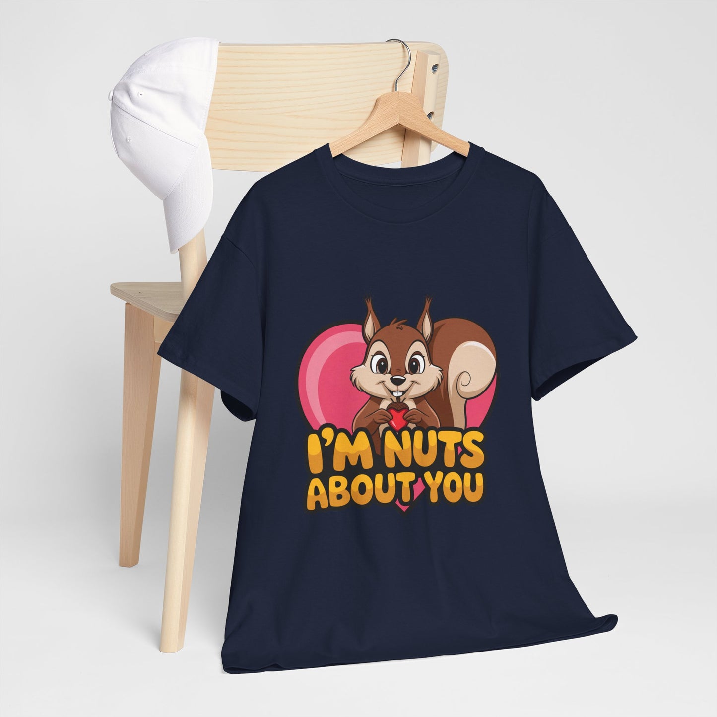 I’m Nuts About You Shirt, Funny Valentine Shirt, Squirrel Love T Shirt, Cute Animal Pun Tee, Valentine Gift For Him Her