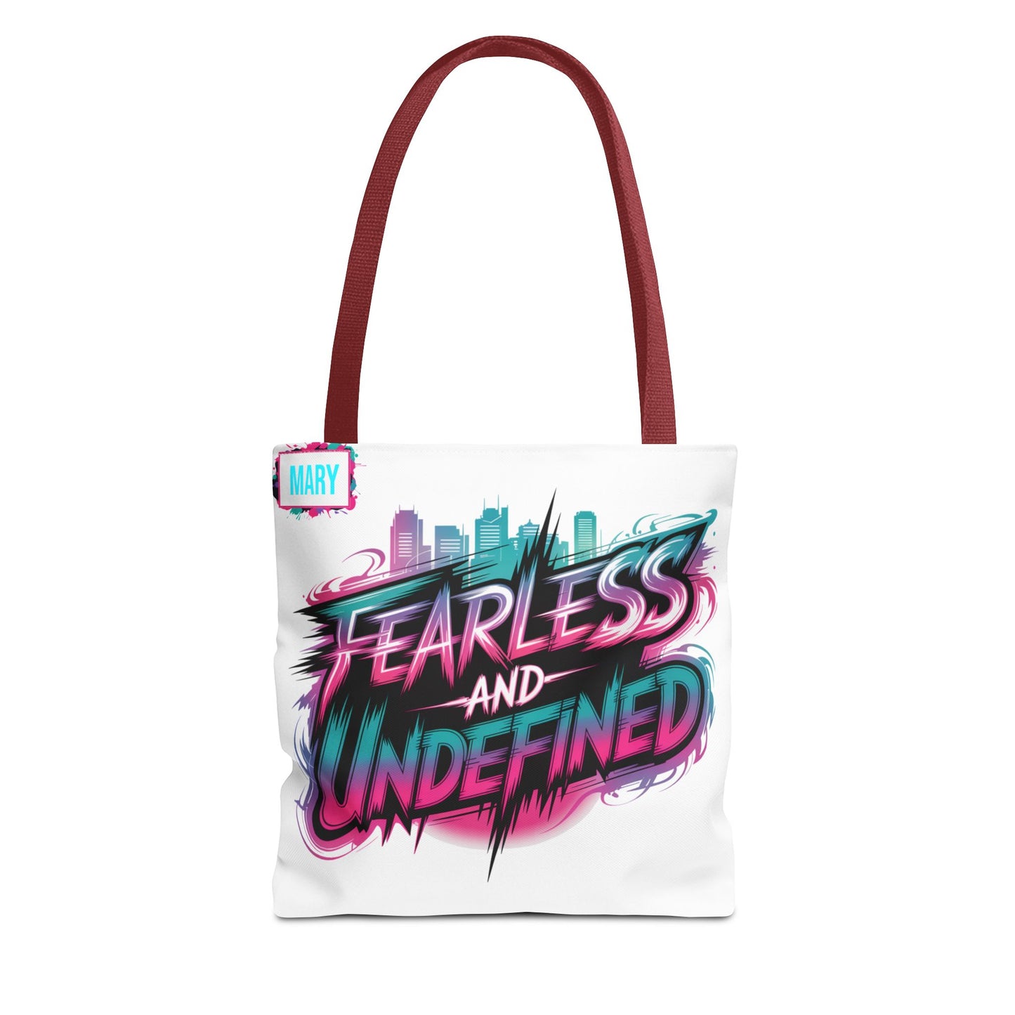 Custom Name Tote Bag | Fearless and Undefined Design | K-Pop Inspired Gift for Fans | Personalized Bold Aesthetic Bag | Trendy Streetwear Tote