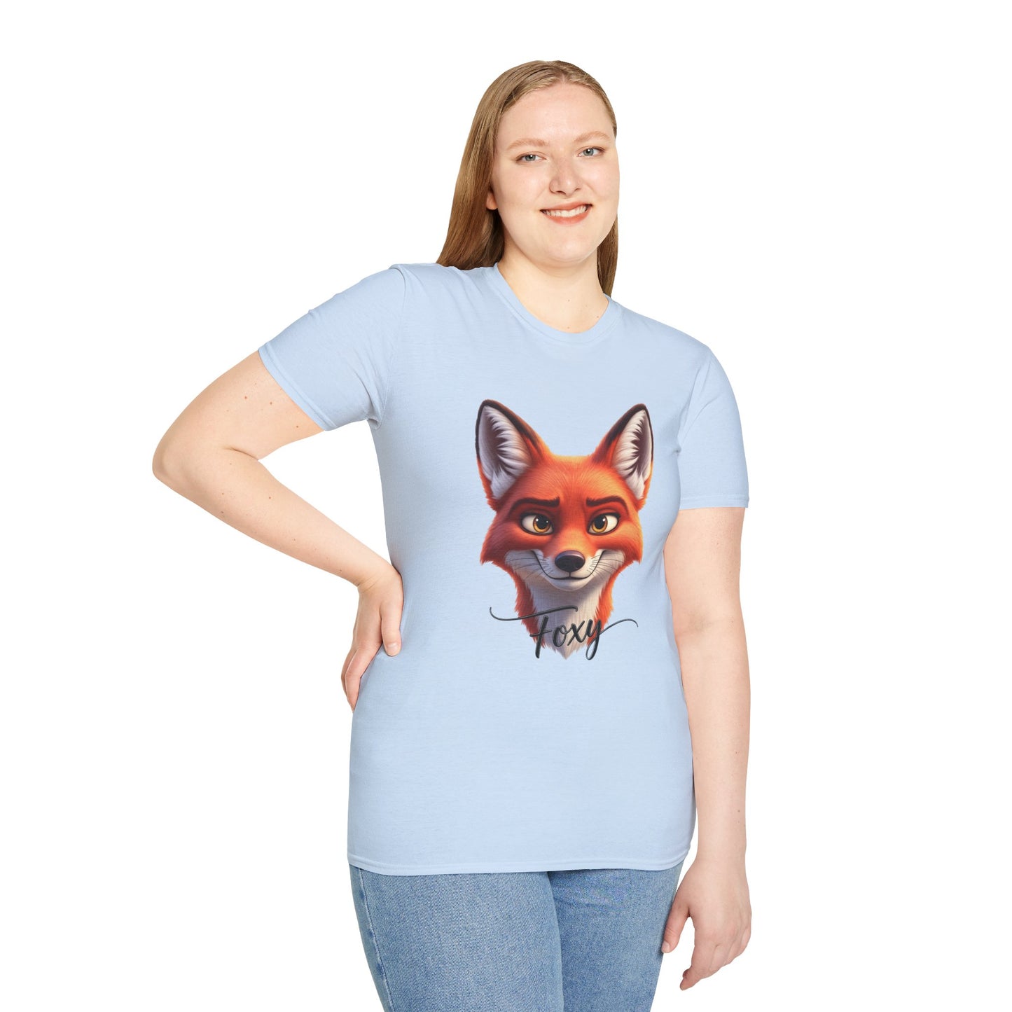 Foxy T-Shirt, Cute Fox Graphic Tee, Animal Lover Shirt, Fun And Confident Top, Playful Pun Gift, Soft Cotton Tee For Everyday Wear
