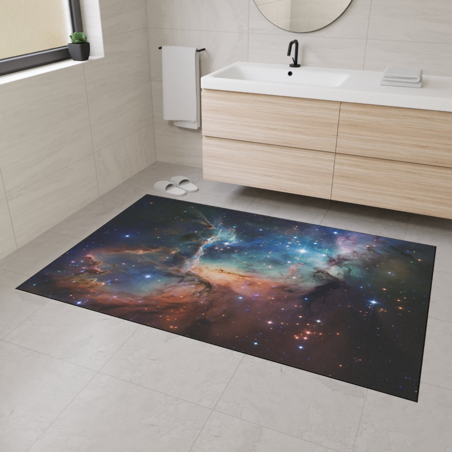 Floor Mat Space Door Mat Cosmic Welcome Mat Galactic Floor Mat Starry Welcome Mat
