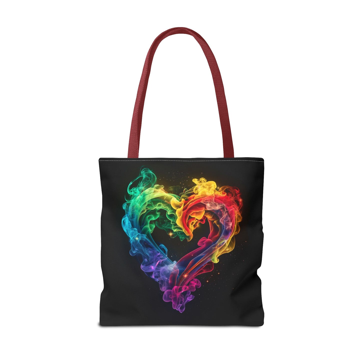 Colorful Smoke Heart Tote