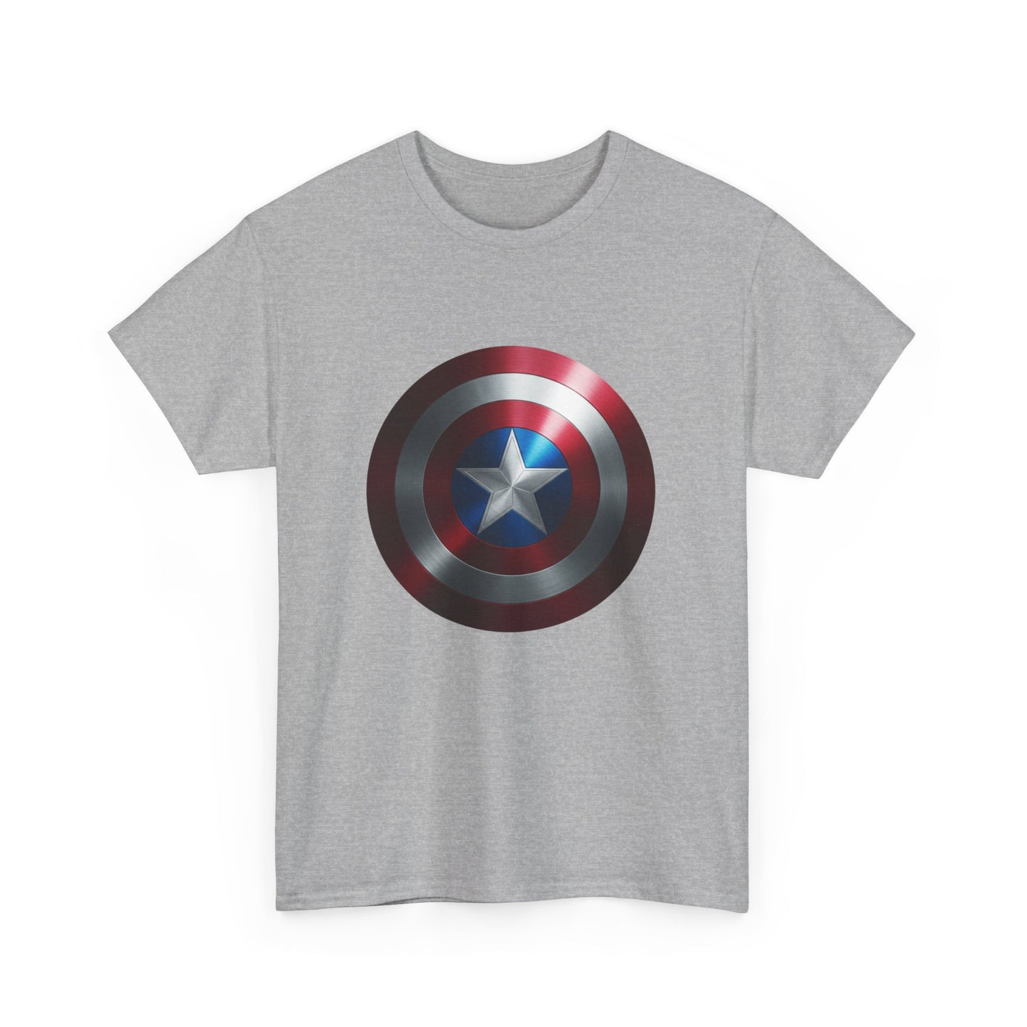 Patriotic Hero Shield Shirt – Star Emblem Graphic Tee – Super Soldier Gift – Comic Inspired Unisex Shirt – Cosplay Convention Top