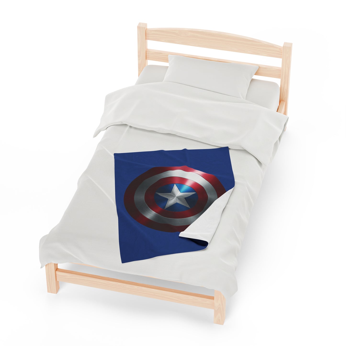 Plush Blanket - Captain America Shield Design