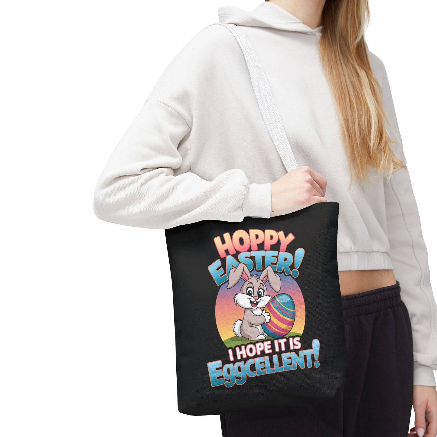 Happy Easter Tote Bag Eggcellent Bunny Design Easter Bag Easter Gift Easter Tote Accessory