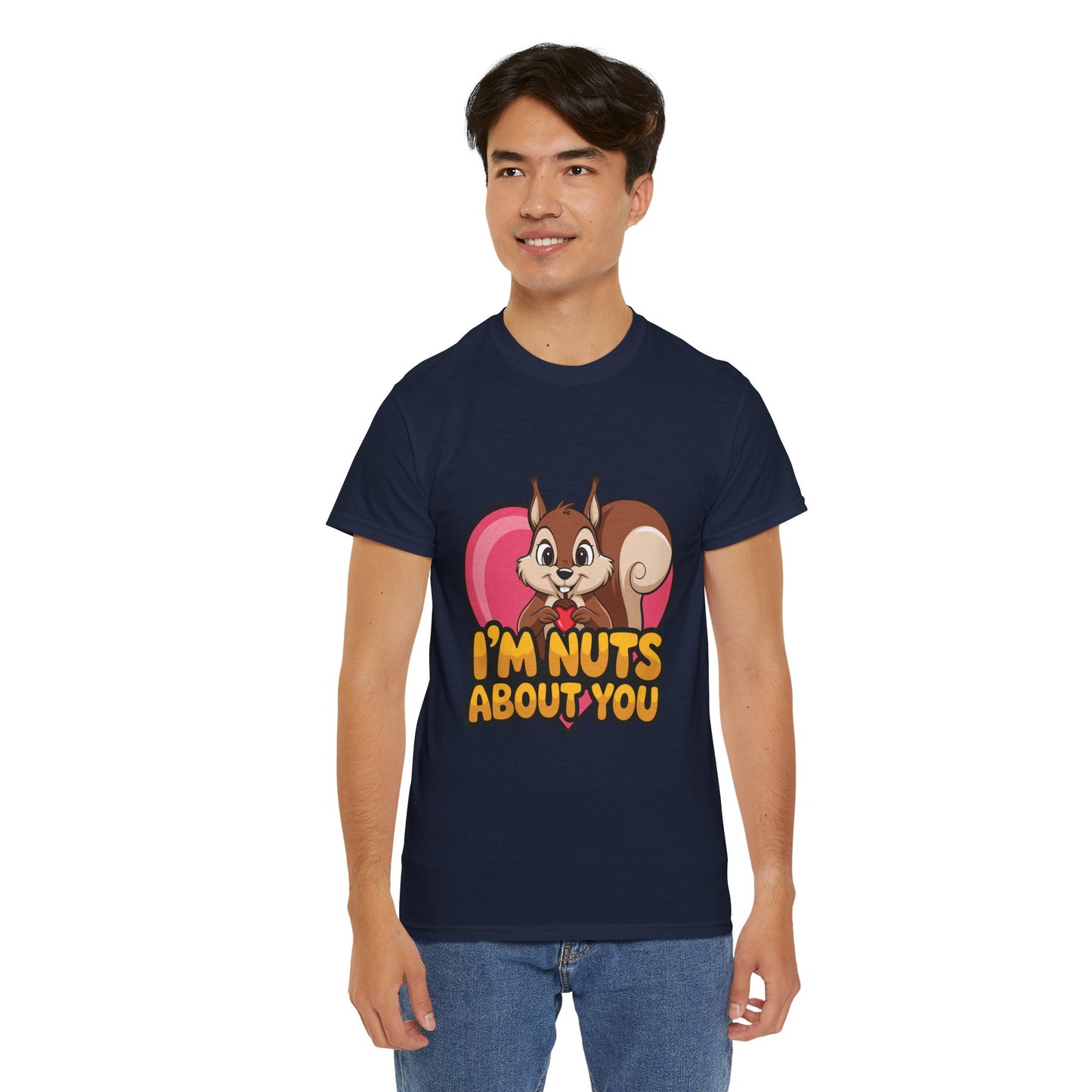 I’m Nuts About You Shirt, Funny Valentine Shirt, Squirrel Love T Shirt, Cute Animal Pun Tee, Valentine Gift For Him Her
