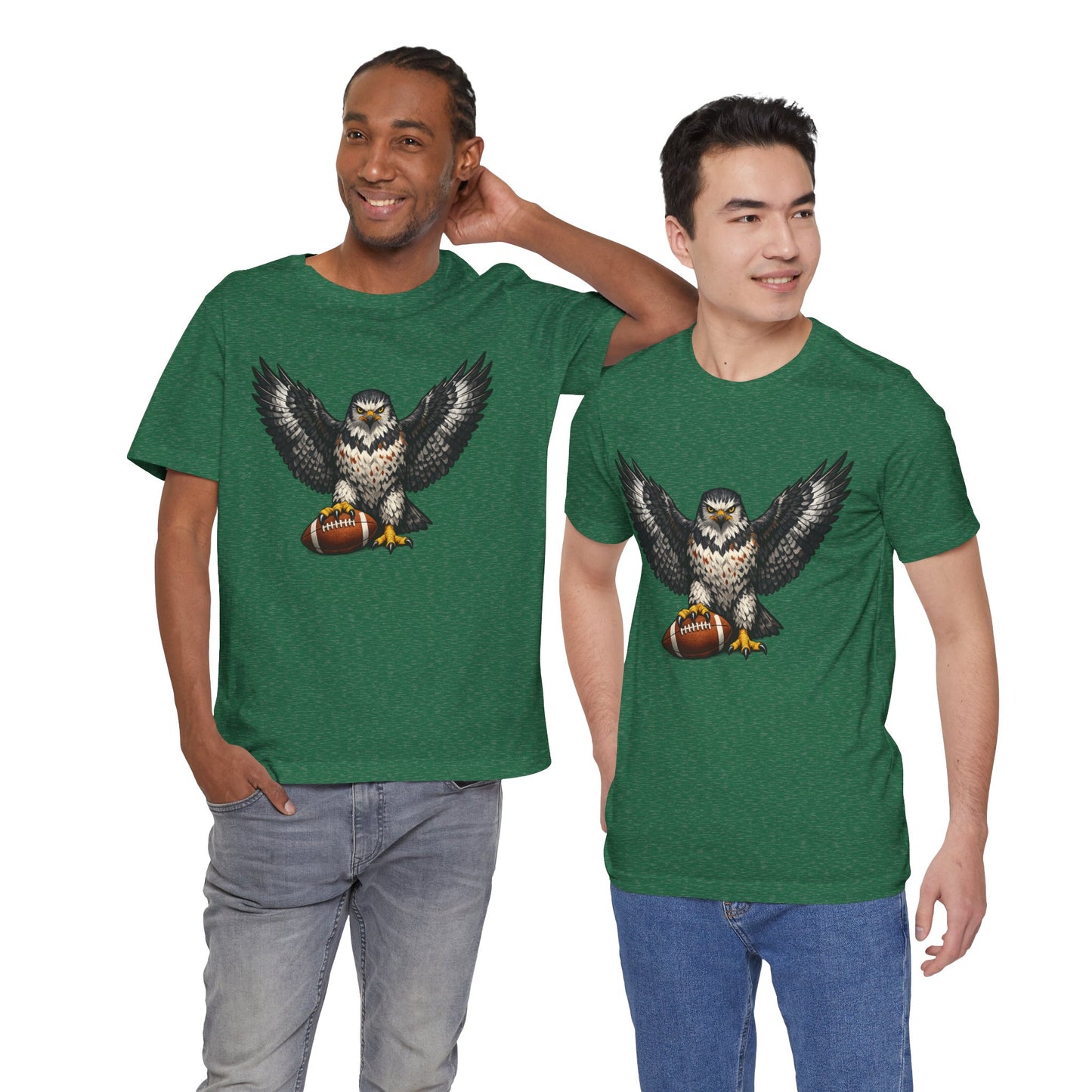 Hawk Football Shirt, Hawk Holding Football T Shirt, Hawk Mascot Tee, Football Bird Of Prey Shirt, Game Day Sports Tee, Hawk Fan Gift