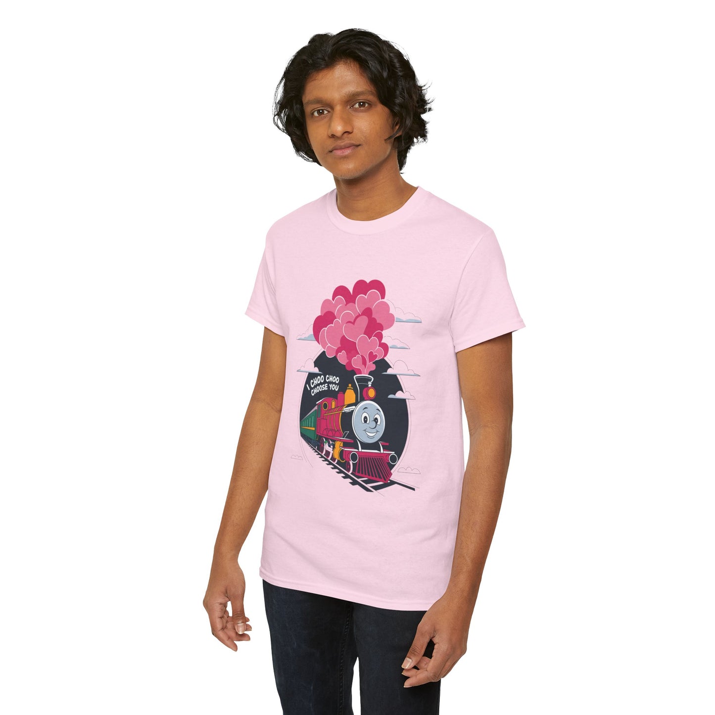 I Choo Choo Choose You Shirt, Cute Train Valentine Tee, Funny Love Graphic TShirt, Romantic Gift For Him Her, Valentine Pun Shir
